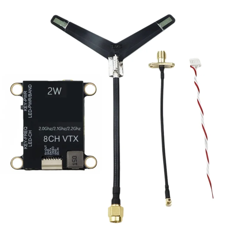 

2.0G 2.1G 2.2G 2W FPV VTX 8CH 2000Mw Video Transmitter Module For RC FPV Fixed Wing Aircraft Long Range Drone-AU47