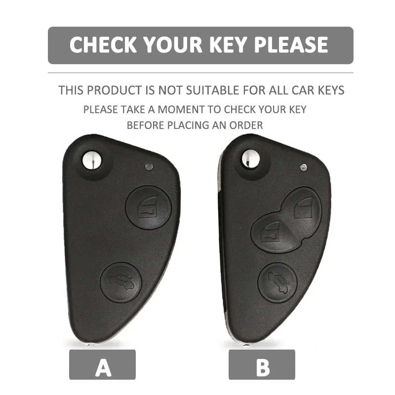 2 3 Buttons Silicone Car Key Cover Case Protect Skin Shell Holder for Alfa Romeo Gt 147 156 166 JTD TS Folding Remote Keychain