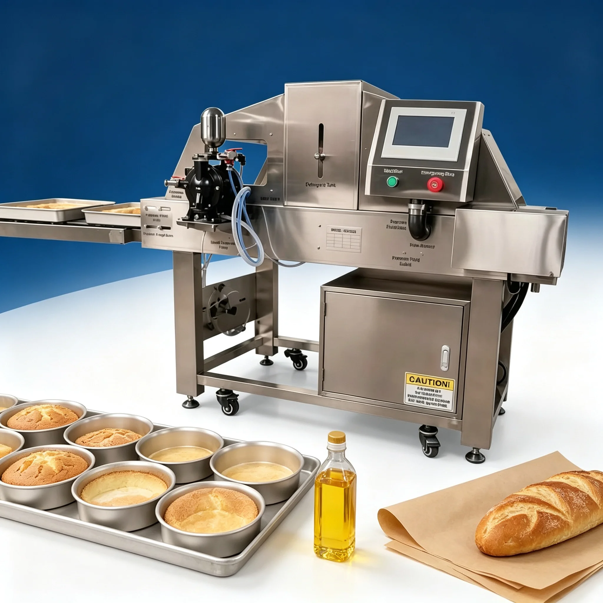 Multi‑Purpose Cake Mold Oil Spraying Machine Release Agent Sprayer For Bakery Baking Tray Use Customized
