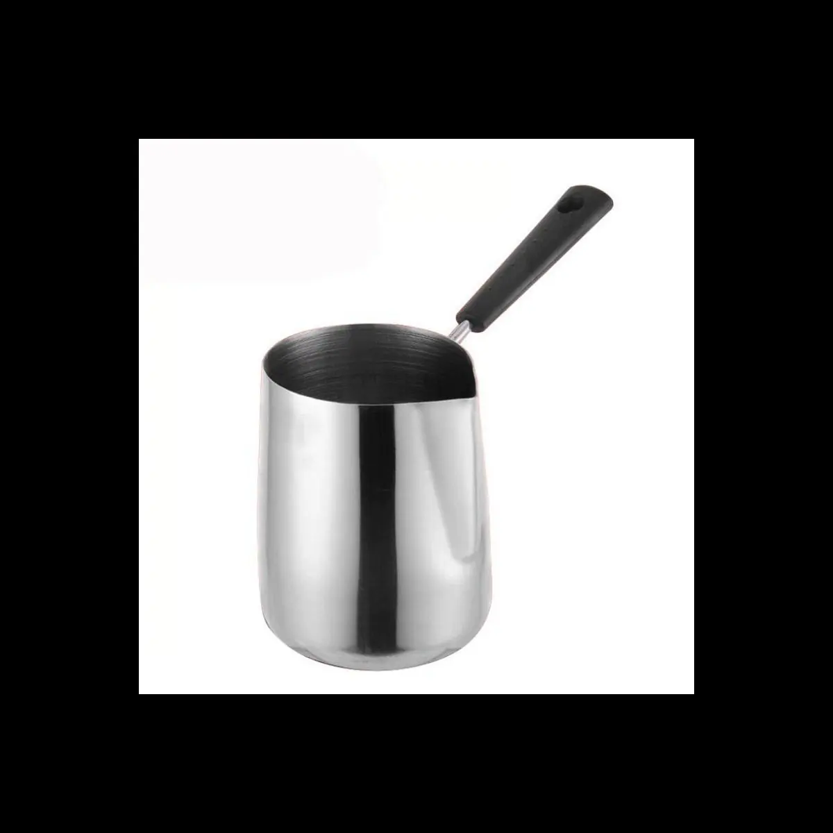 A95G Long Handle Wax Melting Pot Candle Soap Melts Pot Scented Wax Melts Metal Coffee Pitcher Latte Milk Frothing Jug, 350ML
