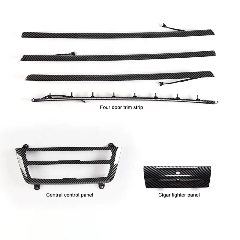 For BMW 3 Series F30 F31 9-Color Ambient Light USB Audio Panel Center Console LED Interior Lighting Kit
