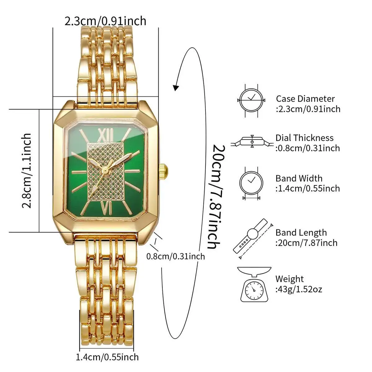 Роскошные женские часы, 4 шт./компл., модные кварцевые наручные часы с ремешком из нержавеющей стали, Reloj Mujer (без коробки)