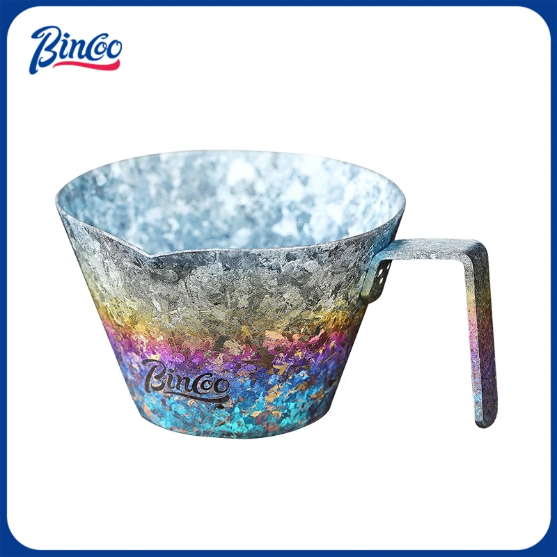 Bincoo Pure Titanium Espresso Measuring Cup 90ml – Graduated Extraction Receiver, Coffee Drip Tray Pitcher Creamer