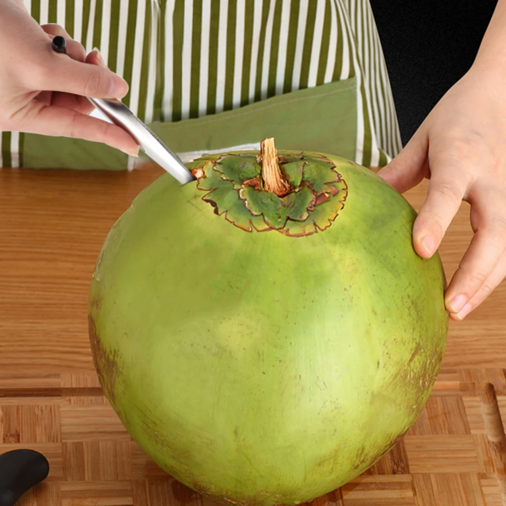 Stainless Steel Coconut Fruit Open Tool Stord Coconut Opener for Fresh Green Young Coconut Water Punch Drill Open In Seconds