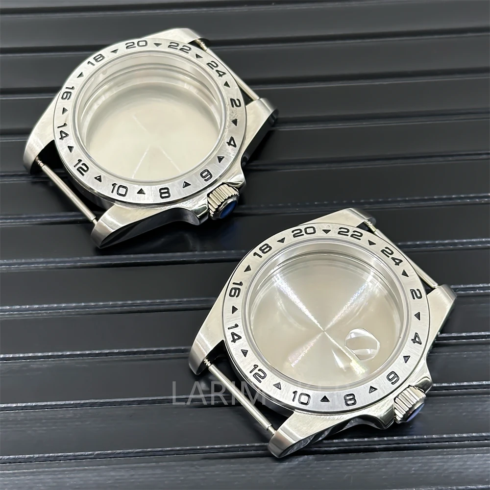 BLIGER casing baja tahan karat kaca safir casing 42mm dengan gerakan ETA2836 Miyota8205 8215 DG2813 3804
