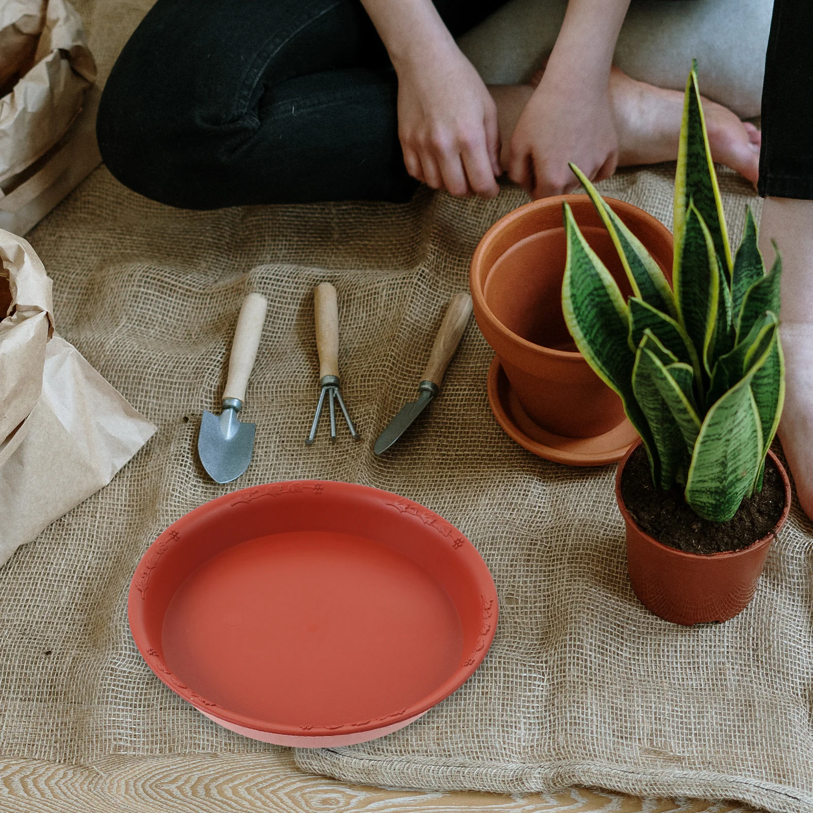 

10pcs Round Plant Saucer Tray Potted Plants Water Catcher Durable Plastic Flower Pot Drain Trays For Indoor Outdoor Garden