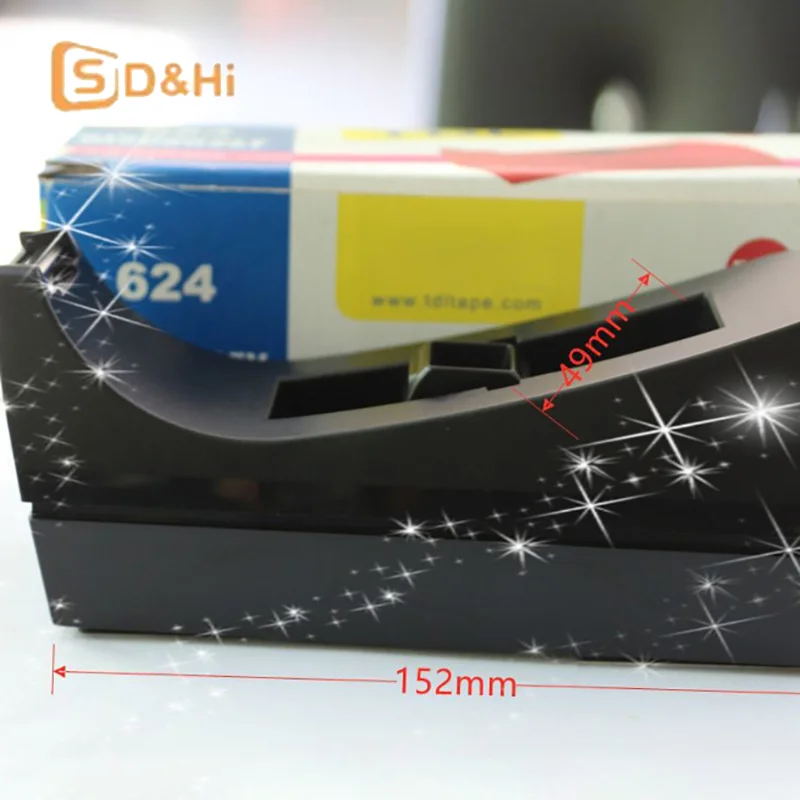 

1 шт., черный настольный мини-диспенсер для ленты, резак для ленты с нескользящей основой, диспенсер для ленты, диспенсер для заправки для офиса, школьных принадлежностей