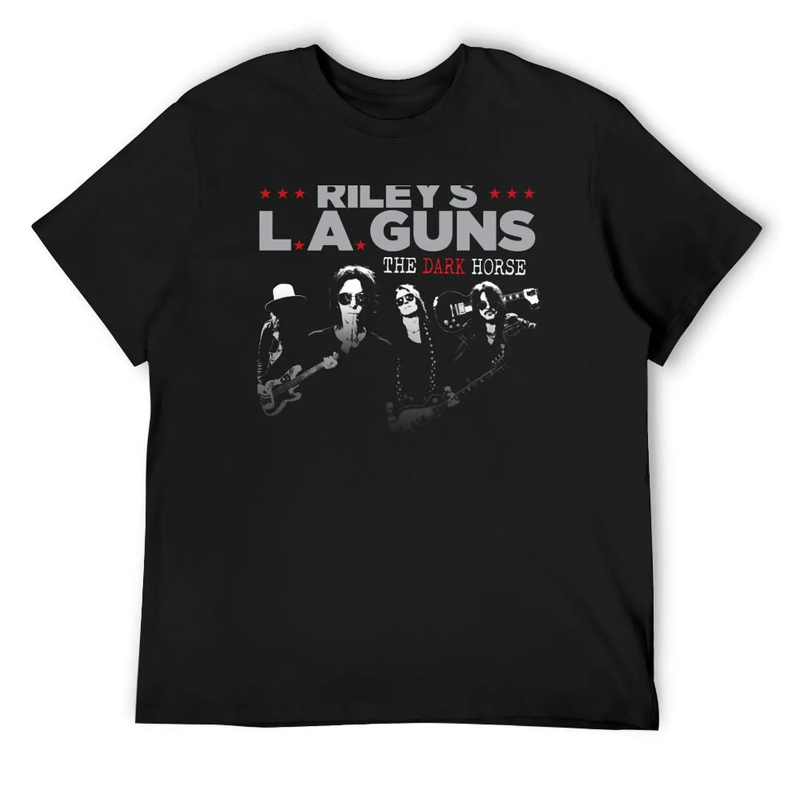 

Riley's L.A.GUNS The Dark Horse Band T-Shirt Aesthetic clothing tees man t shirt men t shirts high quality