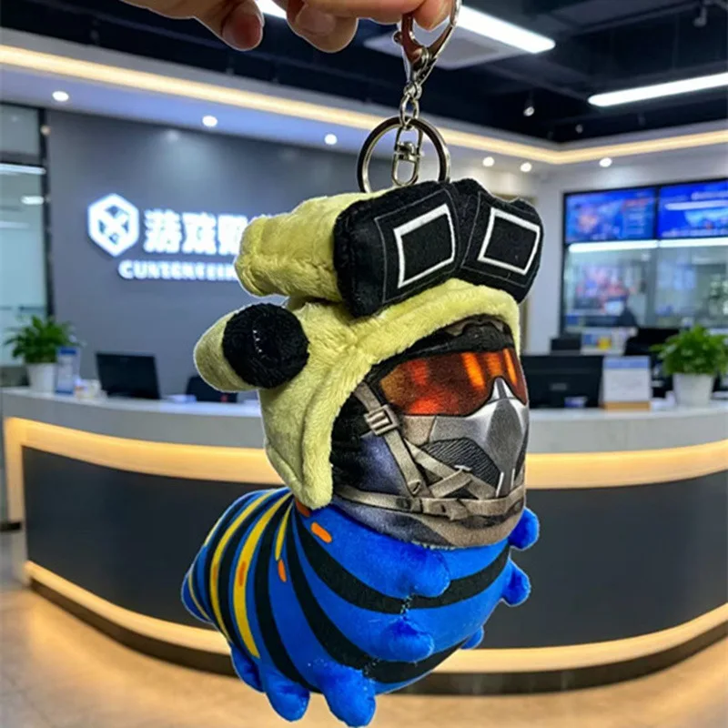 Delta Action Plush Keychain Cute Cartoon Bee Stuffed Doll Soft Game Peripheral Pendant For Bag Decoration Adult Collectible