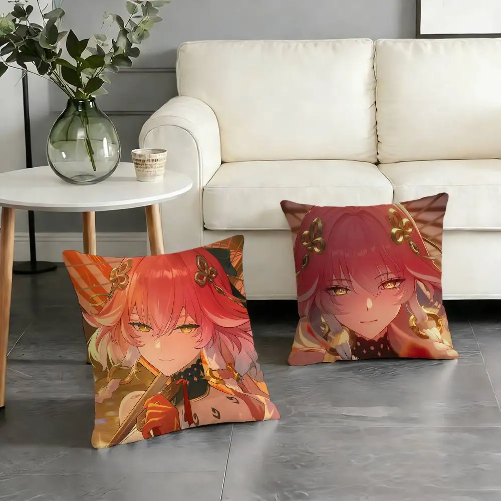 Wuthering Waves Wuwa C-Changli Pillow Case Pattern Printed Pillowcase For Living Room Sofa Cushion Cover