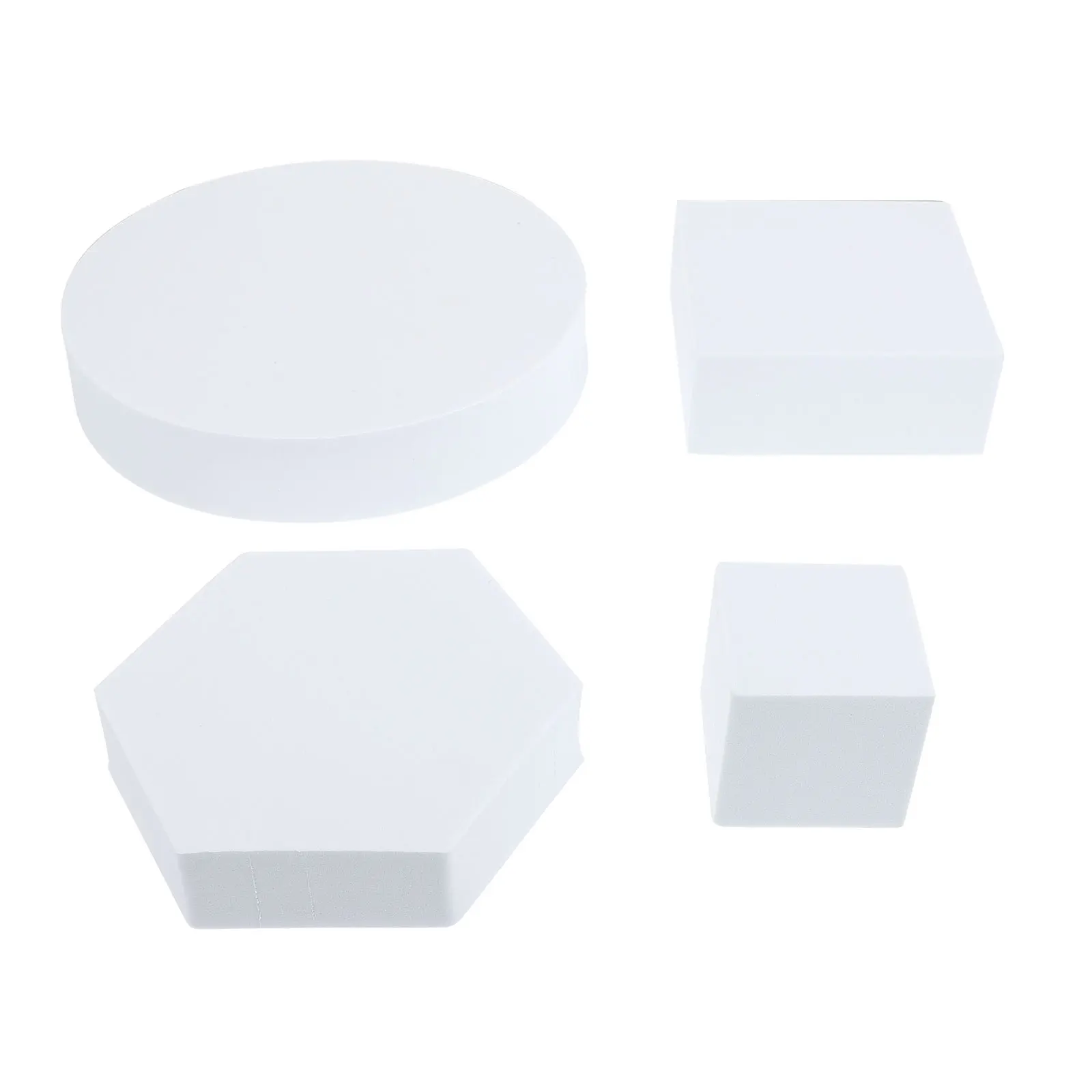 

4 Pcs Geometry Photo Props Lightweight Foam Cubes for Lipstick Jewelry Watch Background Decor Accessories Reusable