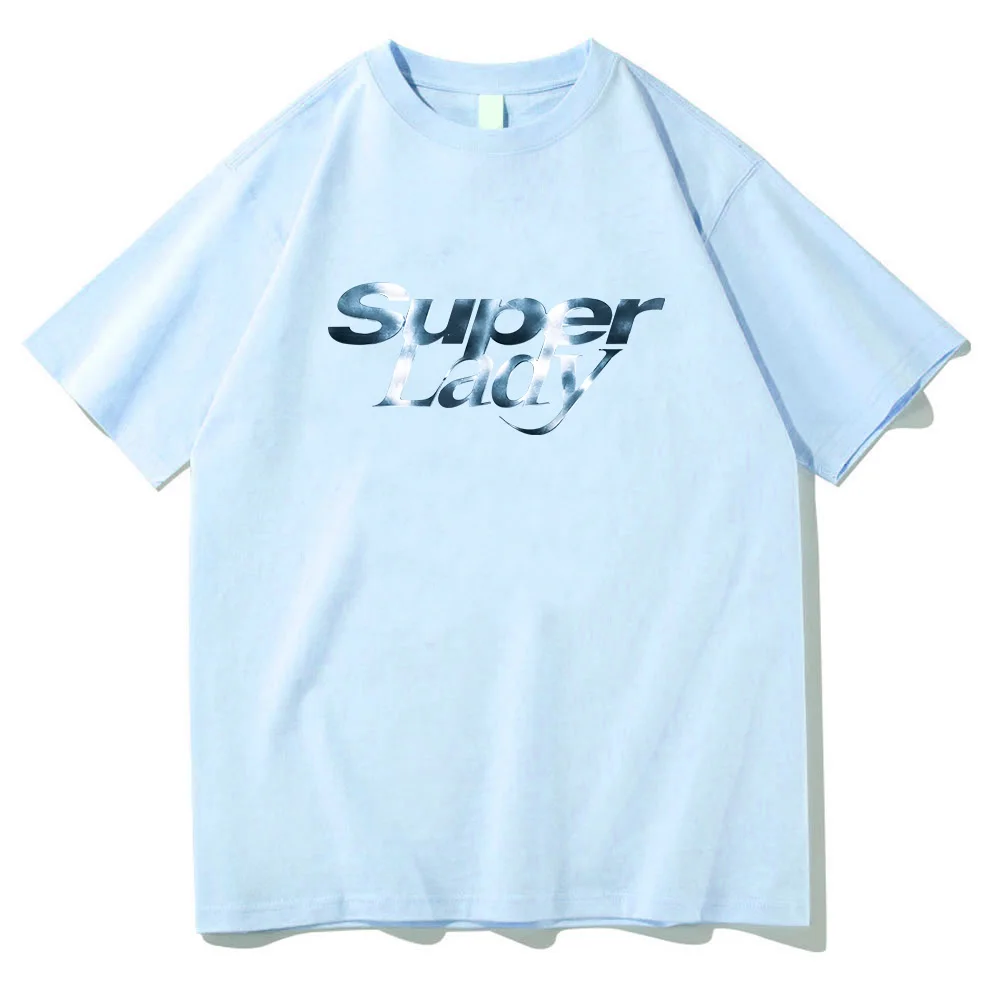 Super Lady Song Printing Tee-shirt Punk Band Minnie Miyeon Yuqi Soyeon Shuhua Tshirts Fashion Korean Style Tshirts Cotton Women