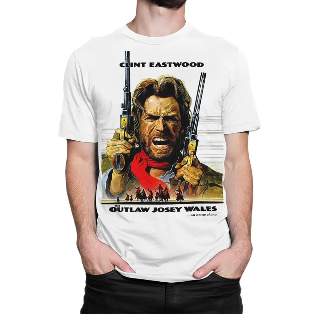 Clint Eastwood - The Outlaw Josey Wales T-ShirtAnime Pattern High Quality Short SleeveUnisex T-shirts for Men Women Summer Tees