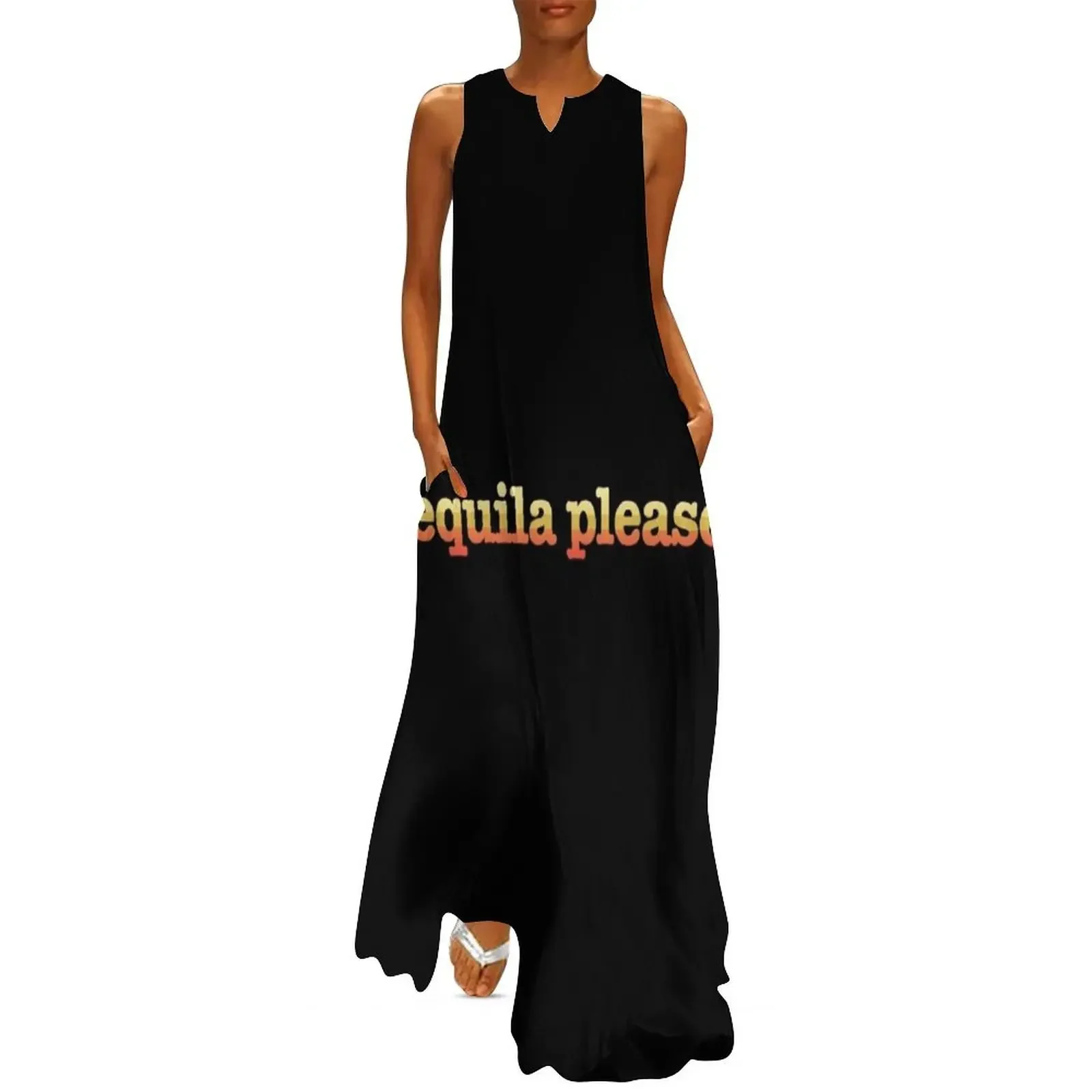 

If You Love Tequila, Then Grab This Colorful Tequila Please Long Dress woman dress Cocktail of dresses Dress