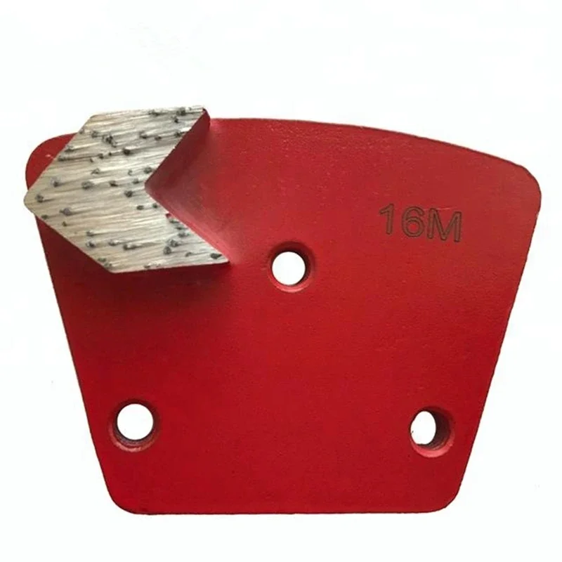 

ASL Metal Bond Diamond Grinding Shoes Blastrac Concrete Polishing Pads with Single Arrow Segment - 12PCS