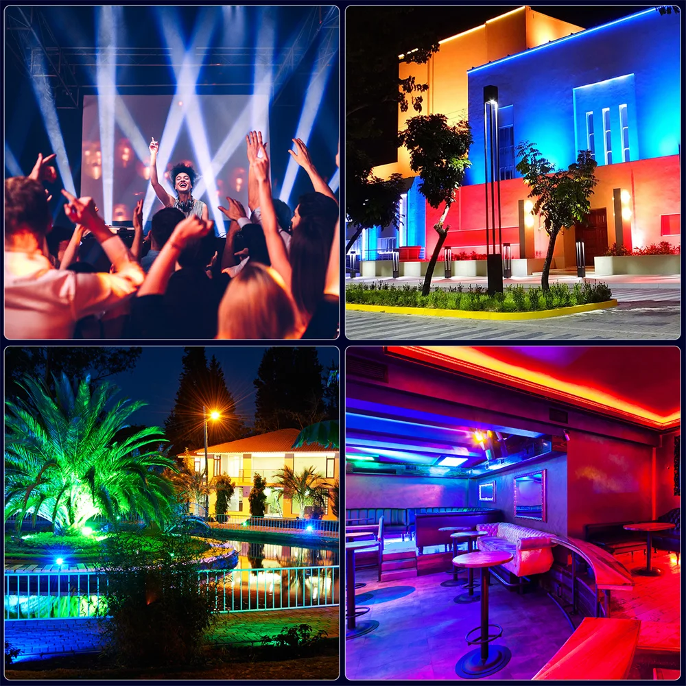 DayFlicker-Swing Beam LED Light Adequado para festas em casa, clubes KTV, bares, casamentos, DJ, IP25, RGBW, 4in 1, 120W