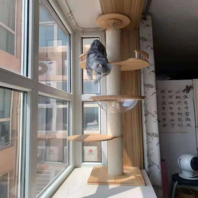 

Floor To Ceiling Cat Tree Modern Cat Tree Luxury Climbing Cat Tree Tower