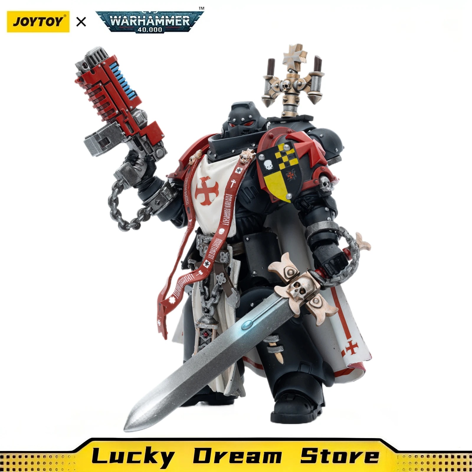 【JOYTOY】1/18 액션 피규어 워해머 40K 블랙 템플러스 소드 브라더스 브라더 롬바스트 군사 모델