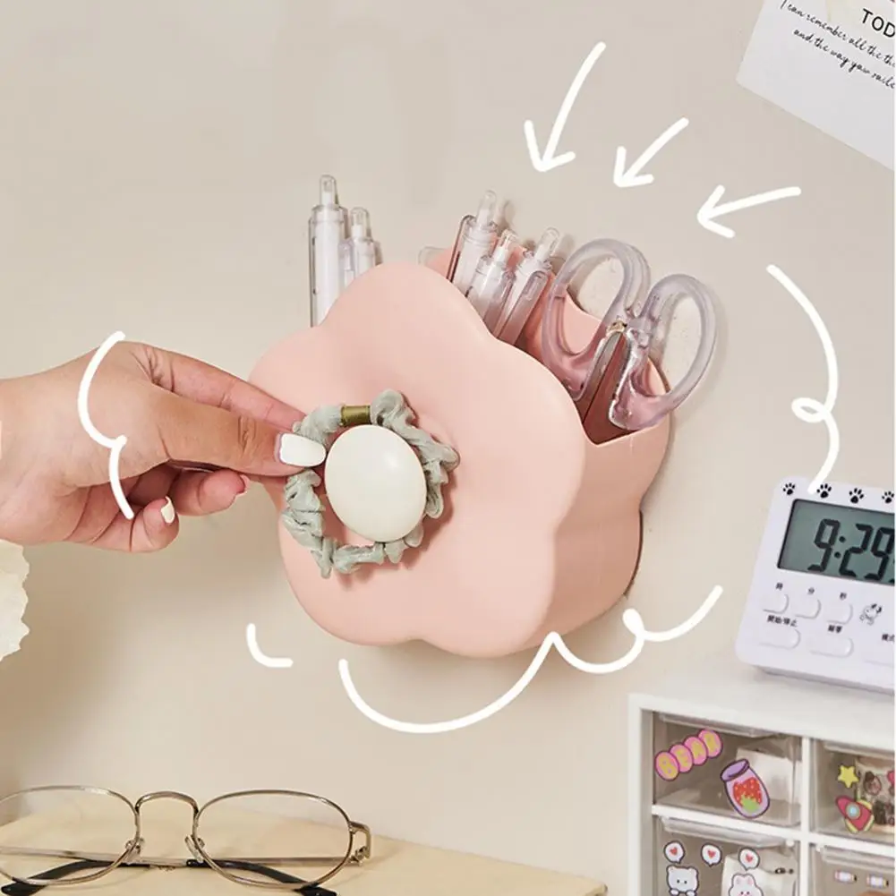 펜 홀더 메이크업 브러쉬 용기, 대용량 꽃 모양 문구, 메이크업 브러쉬 상자, 책상 액세서리