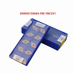 10P DNMG 150604 / 150608 / 150612-PM / 150608-DM / 150612 YBC251 CNC Strumento Tornio Inserto In Metallo Duro Per acciaio inox