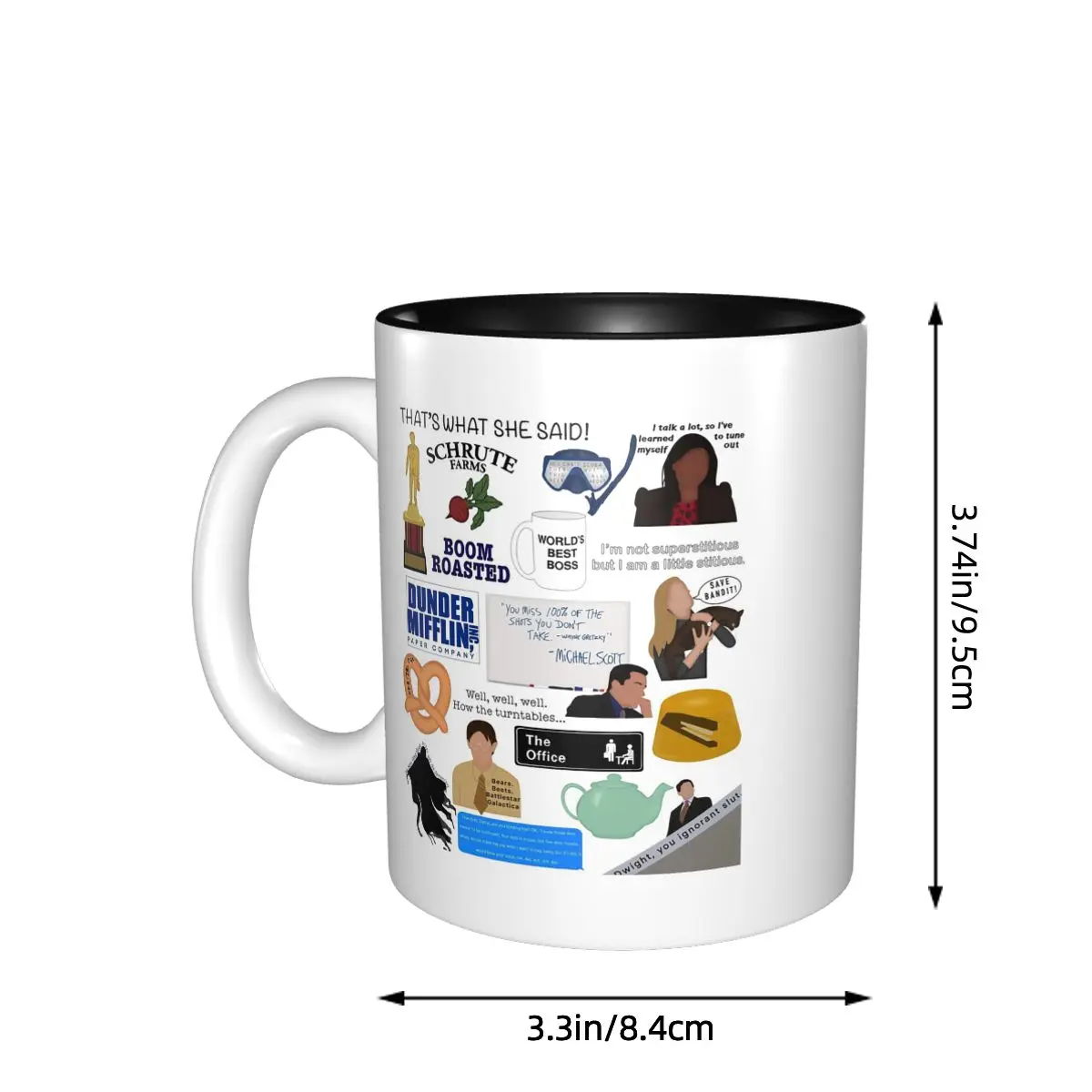 The Office Collage Mug Funny Ceramic Coffee Cups Tea Mugs Milk Cup Drinkware Gift for Friends