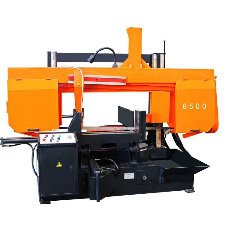 Automatic Metal Cutting Band Saw Machines High-quality Semi-automatic Bandsaw Horizontal Band Sawing Machine 2.2KW
