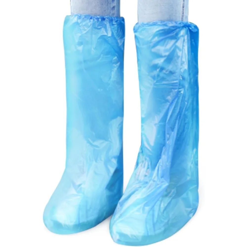 

IwIeIaIrI одноразовые бахилы 60 упаковок (30 пар) синие резиновые туфли и бахилы пластиковые длинные бахилы прозрачные водонепроницаемые