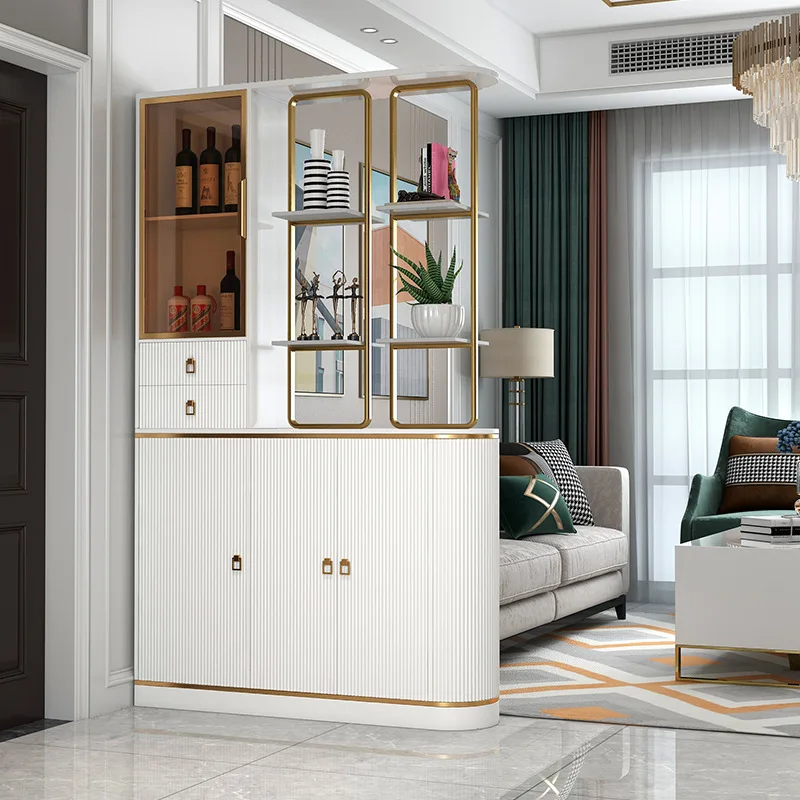 Light luxury door cabinet, living room shoe cabinet, integrated home screen partition decorative cabinet, simple modern room cab