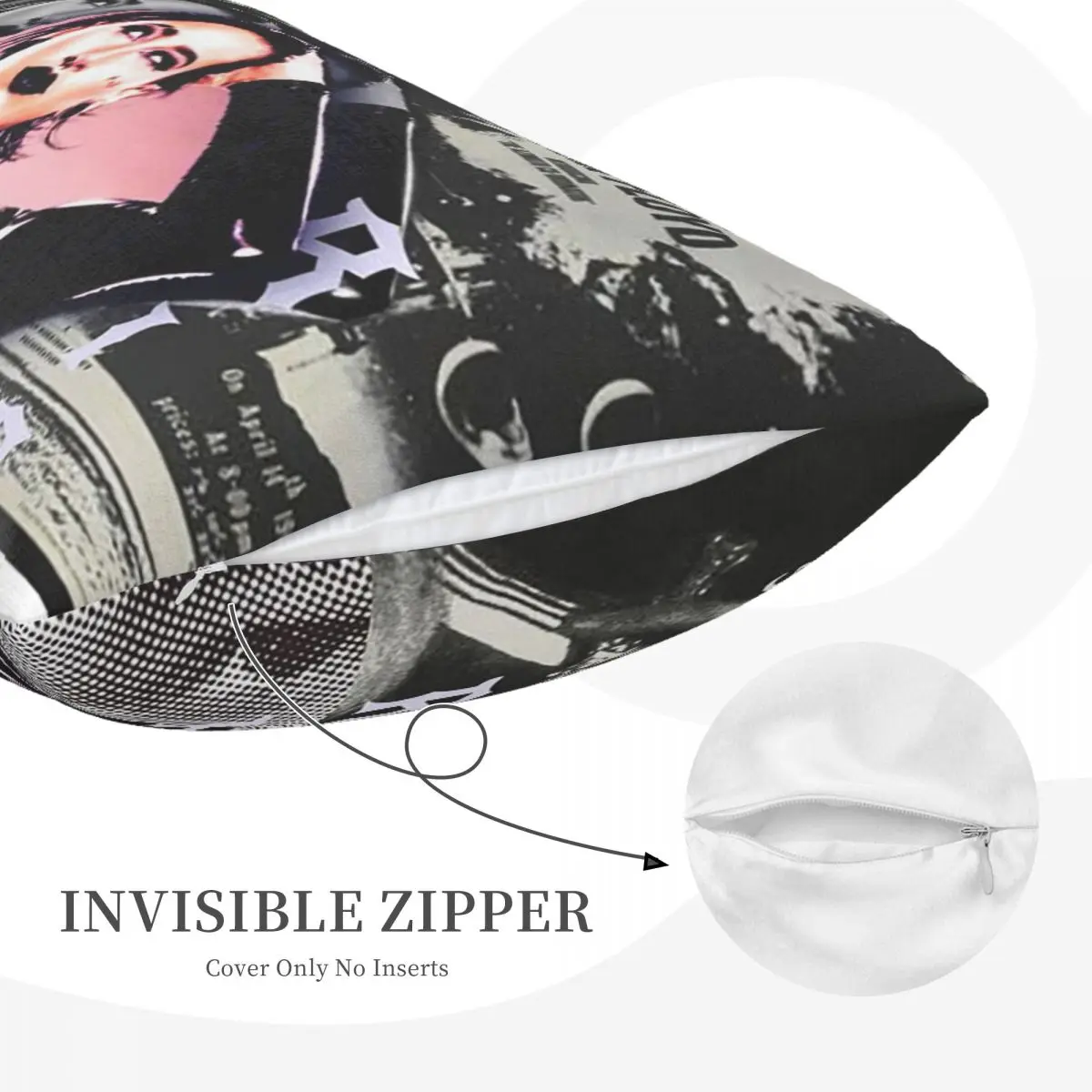 غطاء وسادة مستطيل من WWE Rhea Ripley غطاء وسادة ديكور لغرفة النوم وسرير رمي مريح للمنزل #6