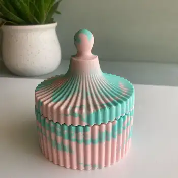 Silikonová forma na úložný box ze sádry, DIY cementová aromaterapie, sádrový tác, silikonová forma na úložný box 10 nejlepší prodej silikonové formy na sádru - №9