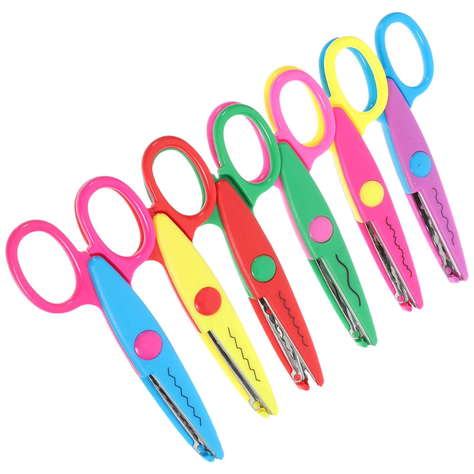 12pcs Scissors For Students Safety Cutting Craft Art School Home Use Multipurpose Diy Scrapbooking Paper Trimmer Craft