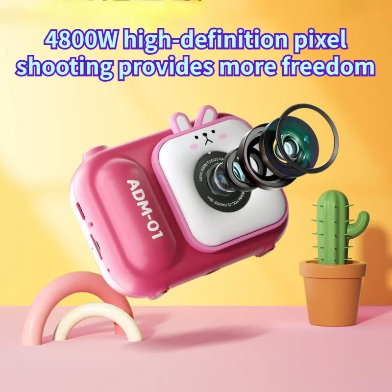 Full HD Selfie Kids Toddler Digital Camera Children's 4800W Dual 2.4-inch Digital  DV Video Recorder Birthday Gifts CMOS Sensor