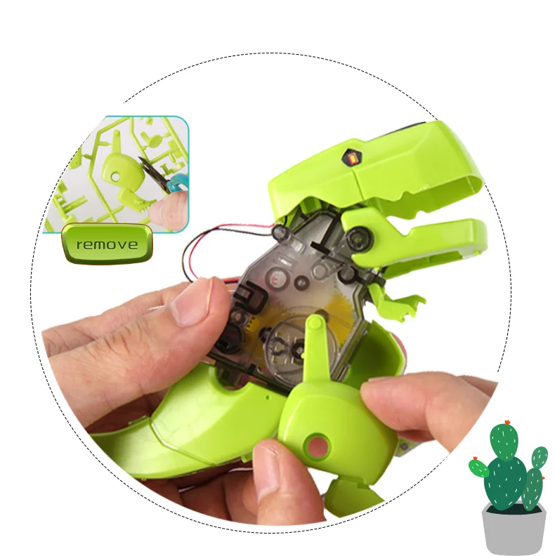 Dinosaurier Solarenergie/betriebenes Stammspielzeug Technologische Gadgets Robotica Kit Bildung DIY Wissenschaft Auto Spielzeug für Kinder Jungen – Detail 3