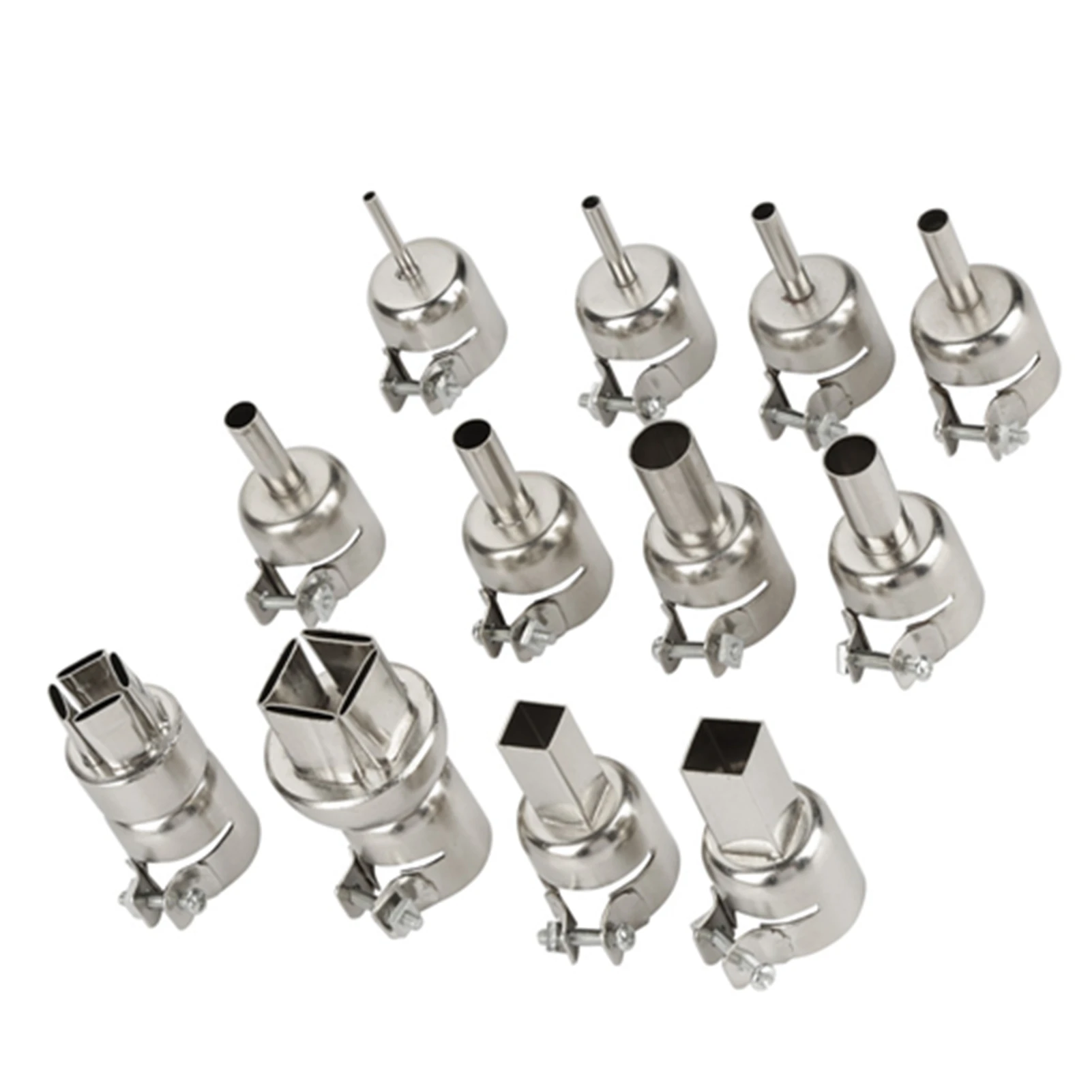12pcs Heat Gun Nozzles Kit For 850 Hot Air Soldering Station Repair Tool Accessory