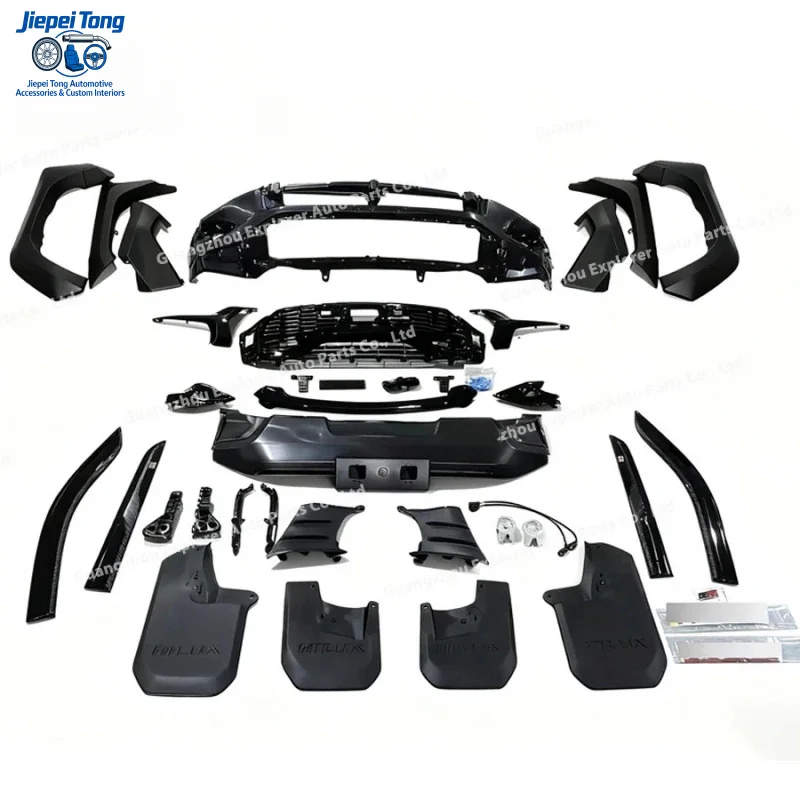 

for Factory GR Sport Body Hilux Rocco 2016-2024 Upgrade Accessories, Full Conversion Kit with No-Cut Installation