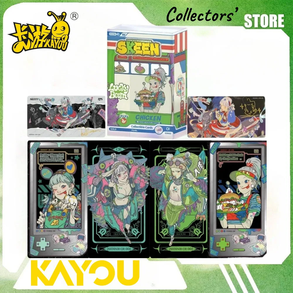 KAYOU Official SKEEN-ZENSHIN Lucky Room Art Illustration Foil TCG Cards Stylish Character Collectible Festival Gift Original Box