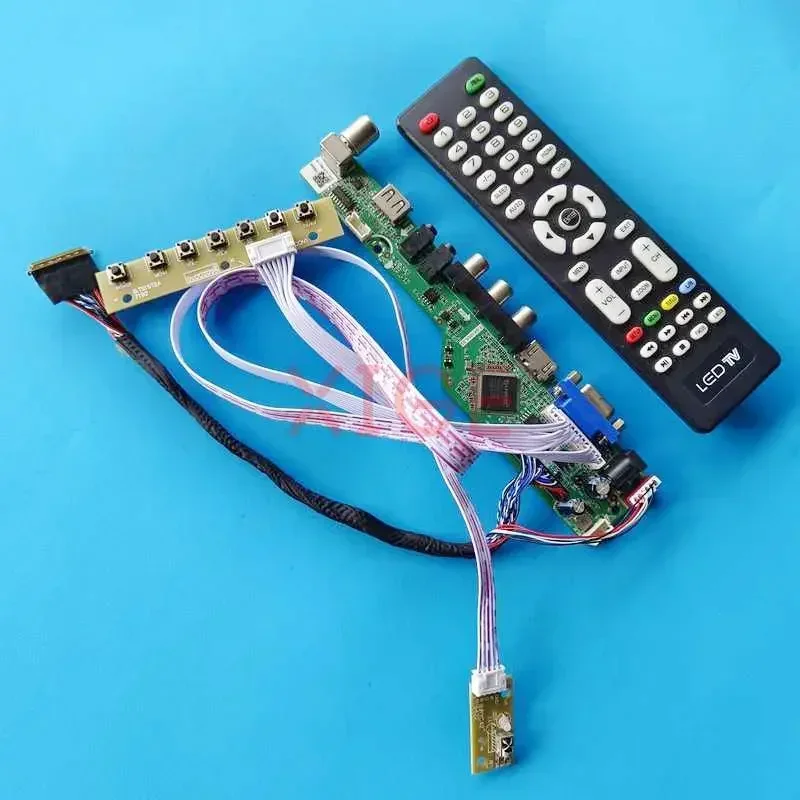 

Плата контроллера драйвера для LTN156AT19-001 LTN156AT20-H01 Аналоговый телевизор HDMI + VGA + AV + USB 15,6 дюйма 1366x768 Экран ноутбука 40-контактный комплект LVDS