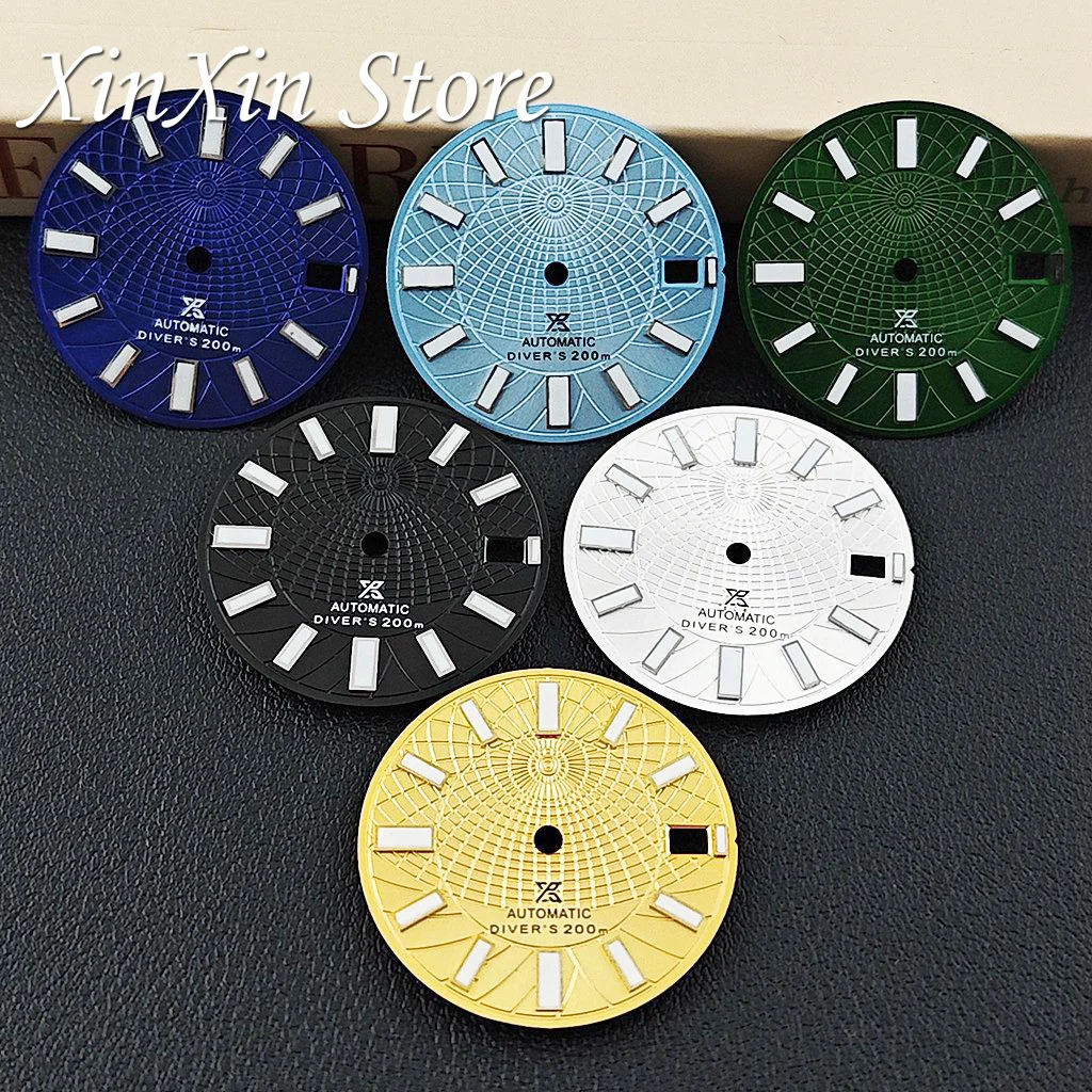 28.5mm NH35 Dial Original Earth Version Diameter Watch Accessories Mechanical Movements No logo Watch Modified For NH35 NH36