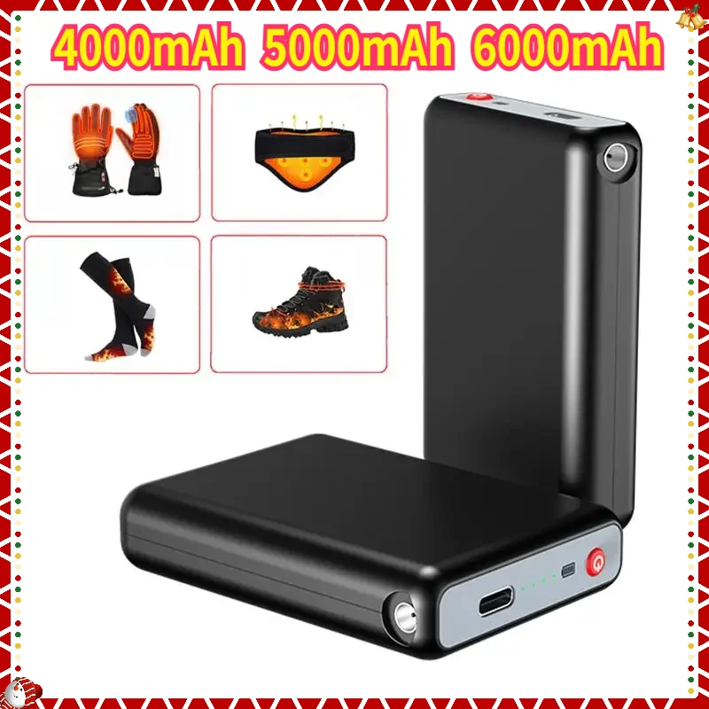 

Mini Power Bank 5V/2A DC Output Charger External Battery Pack 4000-6000mAh Power Bank For Heating Gloves Socks Shoes Underwear