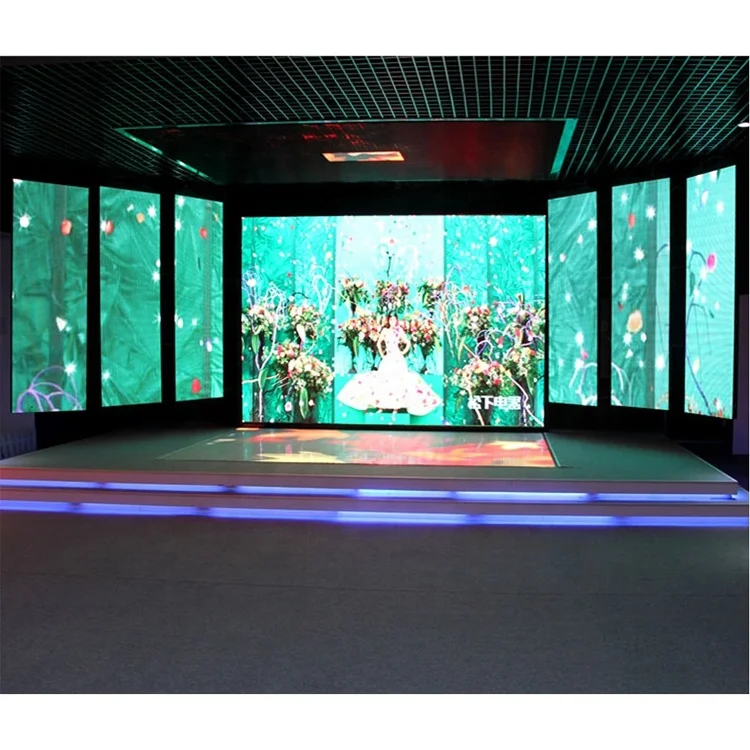 Full Color Indoor HD P3.91 Rental LED Screen OEM LED VISUAL Seamless Assembling Between Modules Video Panels Wall Display