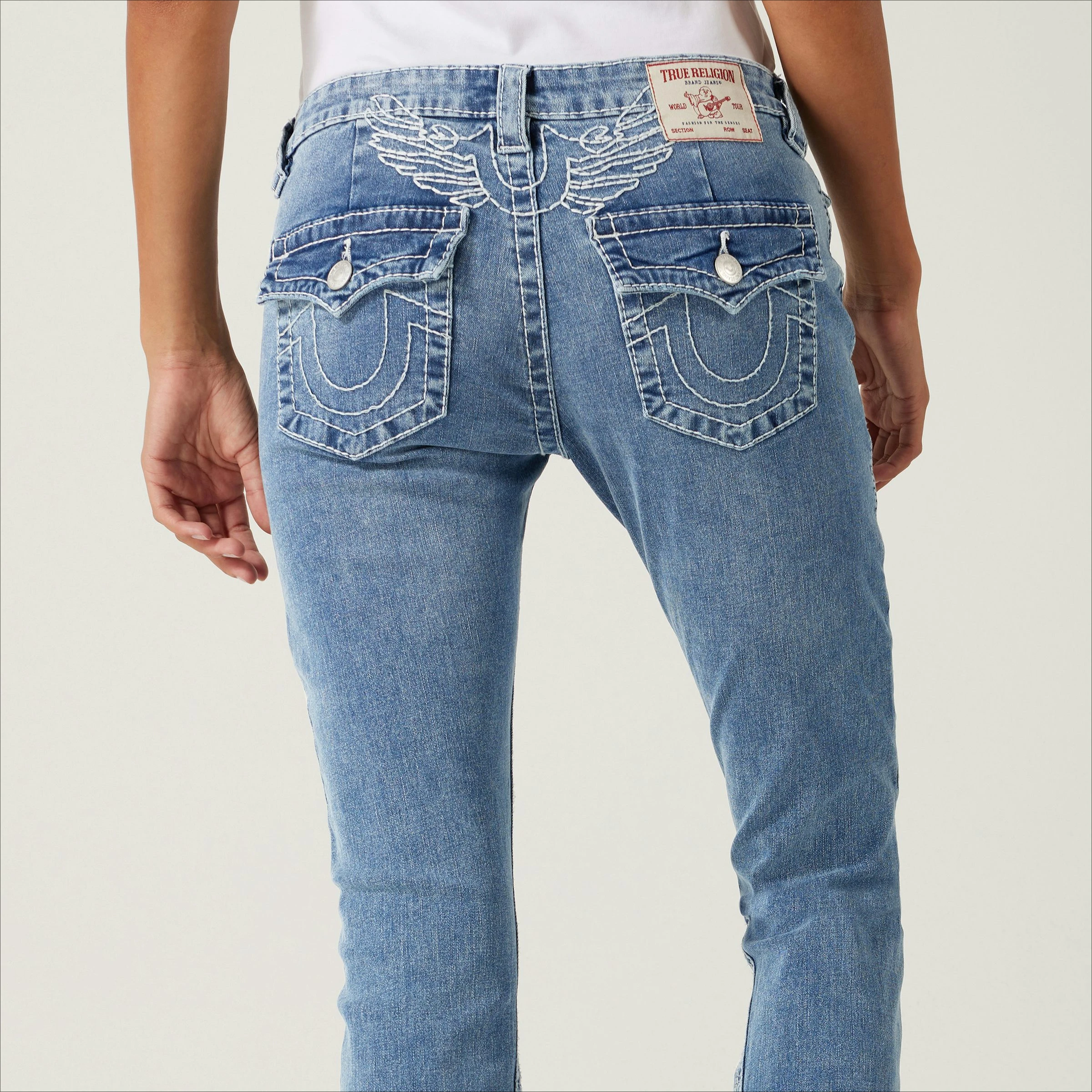 

Horseshoe Wing Flare Jean Embroidered Pants Y2k Streetwear American Blue Baggy Goth Jeans Women Harajuku Wide Leg Trousers