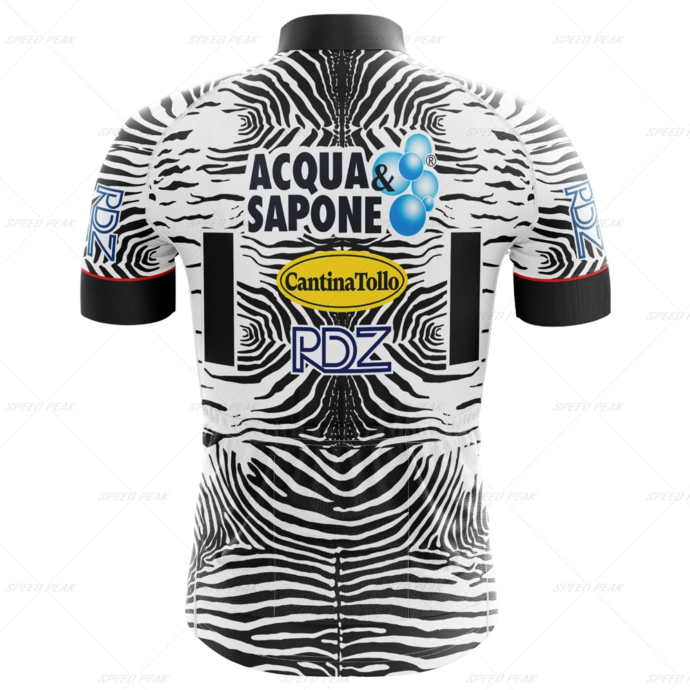 Zebra Cycling Jersey Men Set Retro Breathable Short Sleeve Bike Clothing Bicycle Red Clothing Summer Sportswear Triathlon