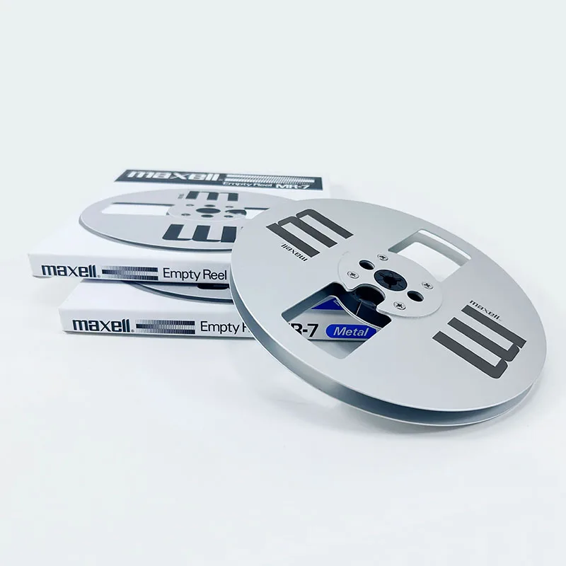جديد! ملحقات الصوت Maxell MR-7 مقاس 7 بوصات أجزاء ماكينة فتح بكرة معدنية فارغة ملحقات مسجلات بكرة إلى بكرة