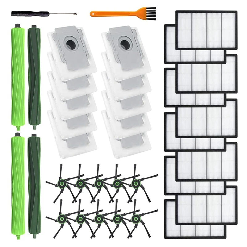 

34Pc Roller Side Brush Filters Bags Replacement Accessories For Irobot Roomba S9 (9150) S9+ S9 Plus (9550) S Series Robot Vacuum