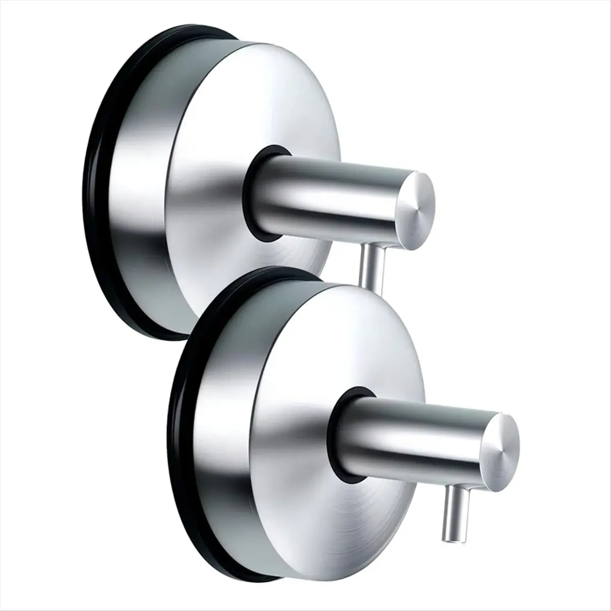 Suction Cup Hooks for Door Wreaths on Glass Suction Cup Hooks for Shower,No Drill Hook Hanging Towels Silver