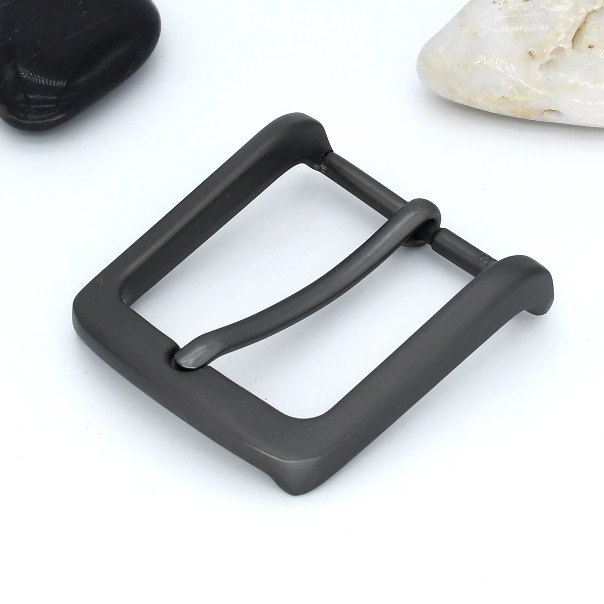 35mm Alloy Belt Buckle Matte Black Pin Buckle Men\'s Waistband Belt Parts Hardware Accessories For 32mm-34cm Belt