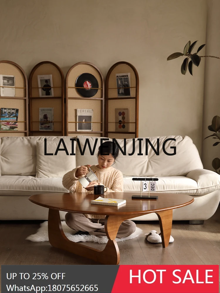RWJ Solid Wood Coffee Table round Designer Minimalist Creative Log Table