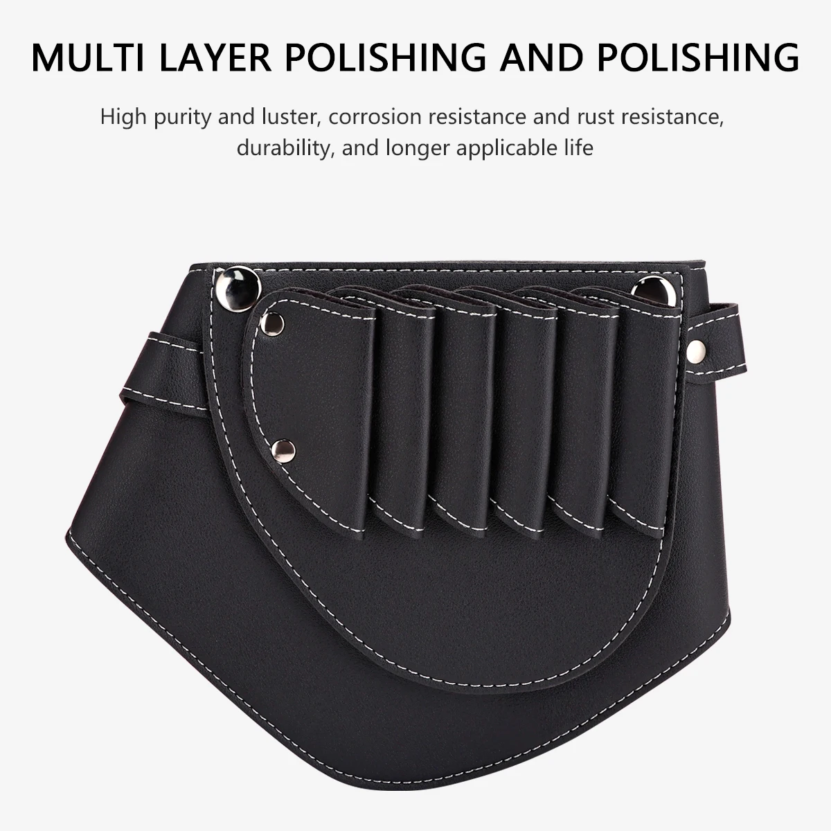 Barber Scissors Waist Pack | Multi-Pocket Tool Belt Organizer Durable PU Leather Adjustable Belt Hairdressing Tools Supplies