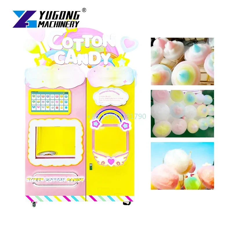 Best Price Cotton Candy Machine Kids Lovely Cotton Candy Vending Machine Magic Cotton Candy Making Machines Sale for Denmark