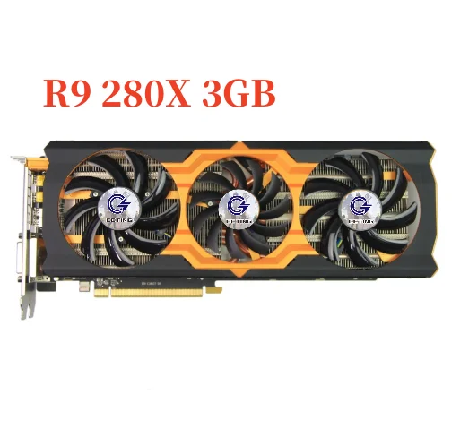 بطاقات الرسومات 280X ، AMD Radeon ، R9 ، بطاقات شاشة الفيديو ، GPU خريطة ألعاب الكمبيوتر المكتبي ، PCI-E X16 ، HDMI